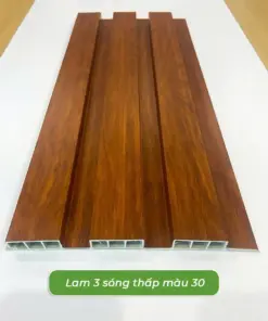 Tấm ốp tường nhựa lam 3 sóng thấp màu 30