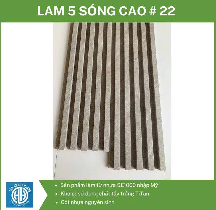 Lam 5 sóng cao màu 22