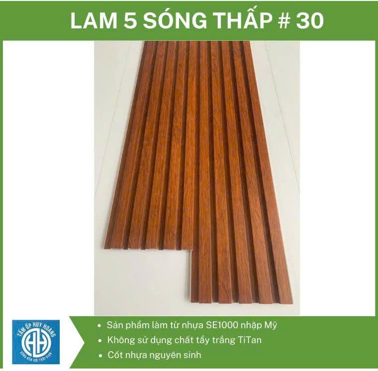 Lam 5 sóng thấp màu 30